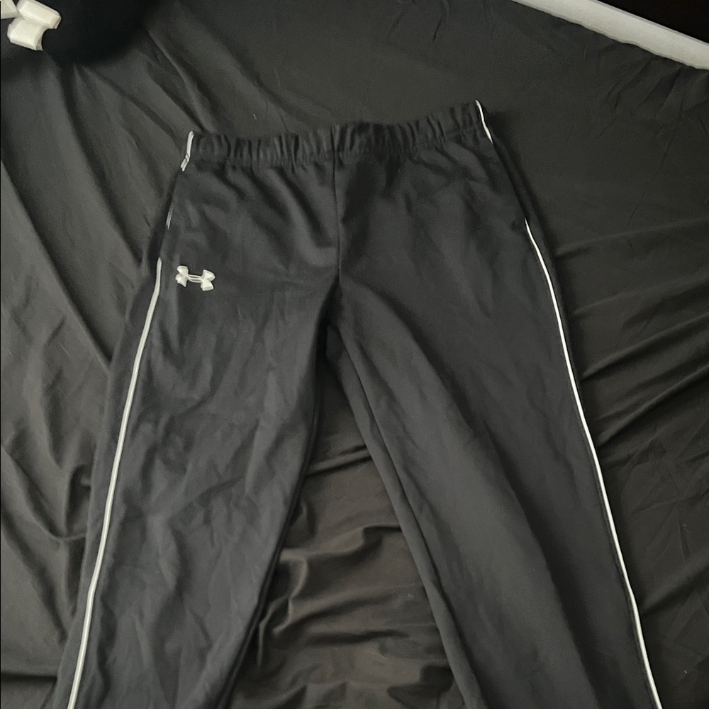 Under Armour Black Pants with White Accents